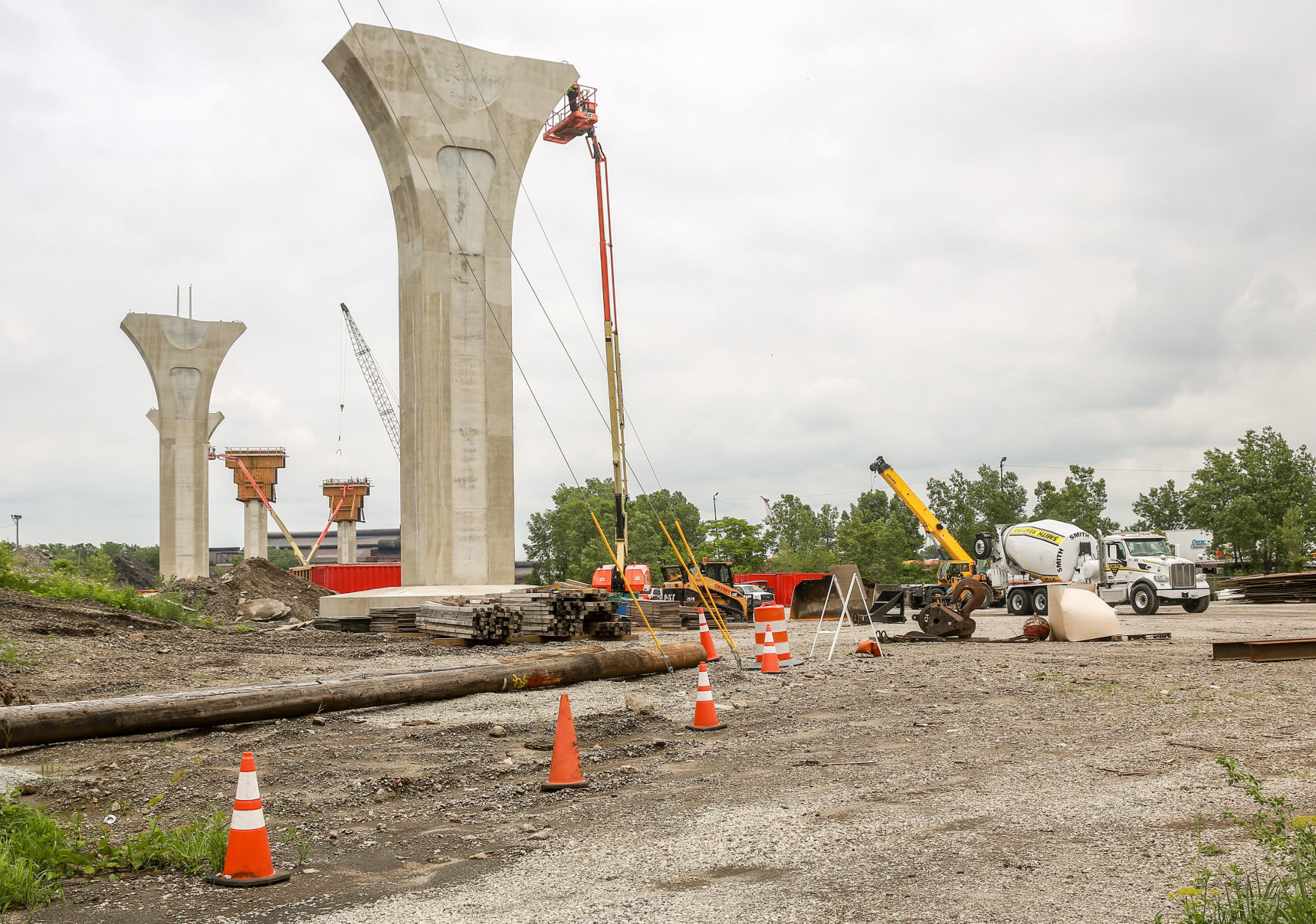 Cline Avenue Bridge construction project